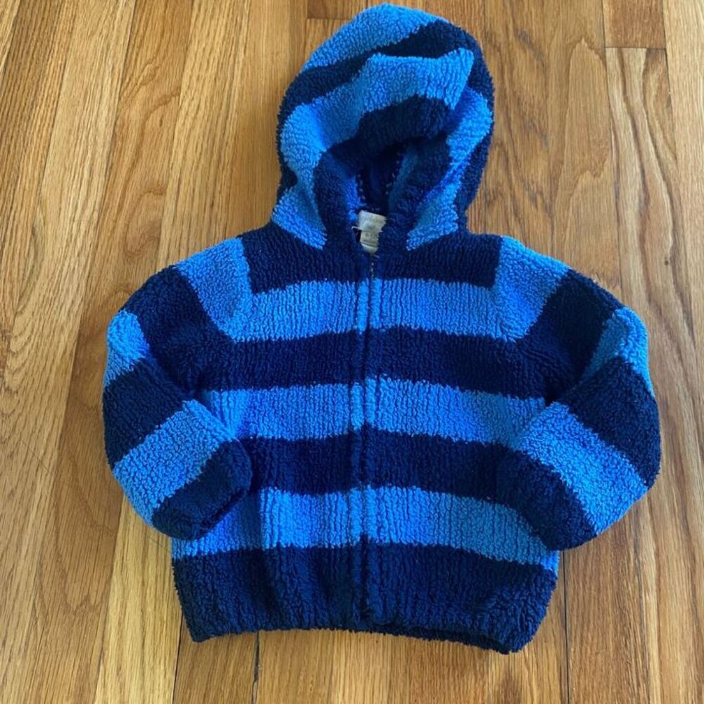 Angel Dear Striped Chenille Hooded Jacket